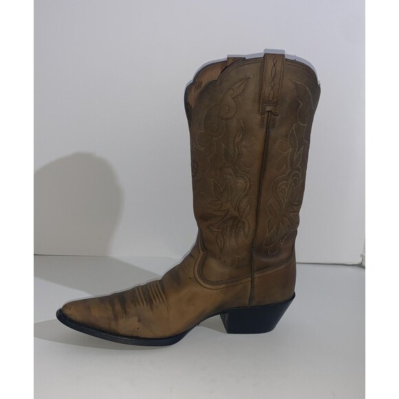 Ariat Boots Womens Size 9 Brown Leather Western Cowboy Pointed Toe Style 15779 - Picture 3 of 10